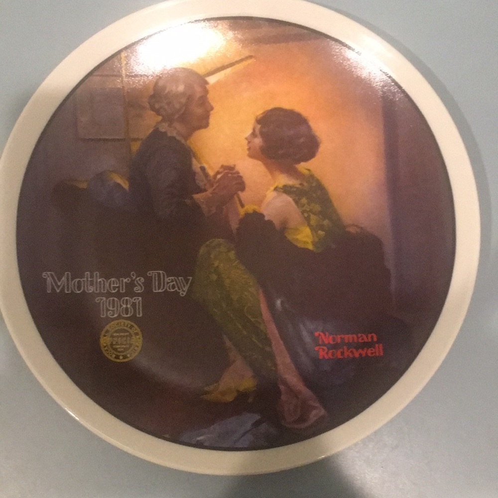 Vintage 1981 Norman Rockwell Mother’s Day plate